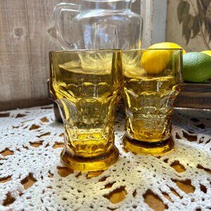 Anchor Hocking 12 oz Georgian Amber Flat Tumbler